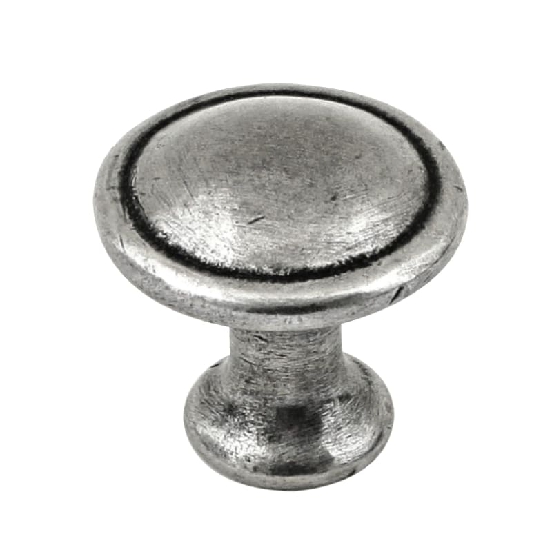 Oliver Round Pewter Cabinet Knob