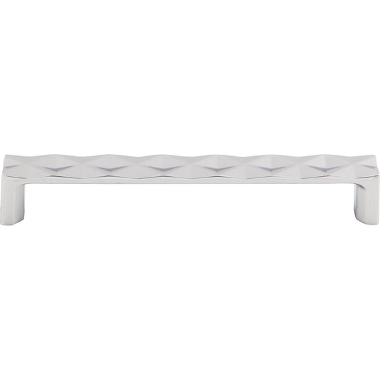 Top Knobs Quilted 6 5/16" Center to Center Bar Pull - Polished Chrome