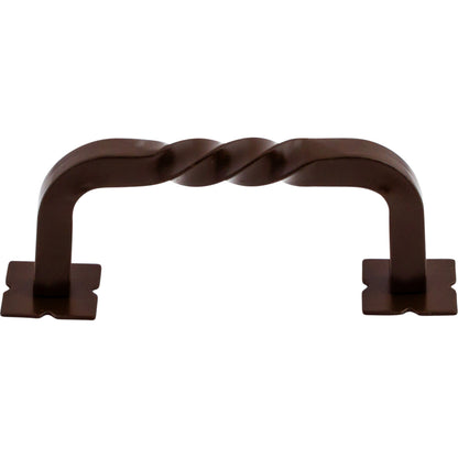 Top Knobs Square Twist Bar Pull - 3" CTC - Oil Rubbed Bronze
