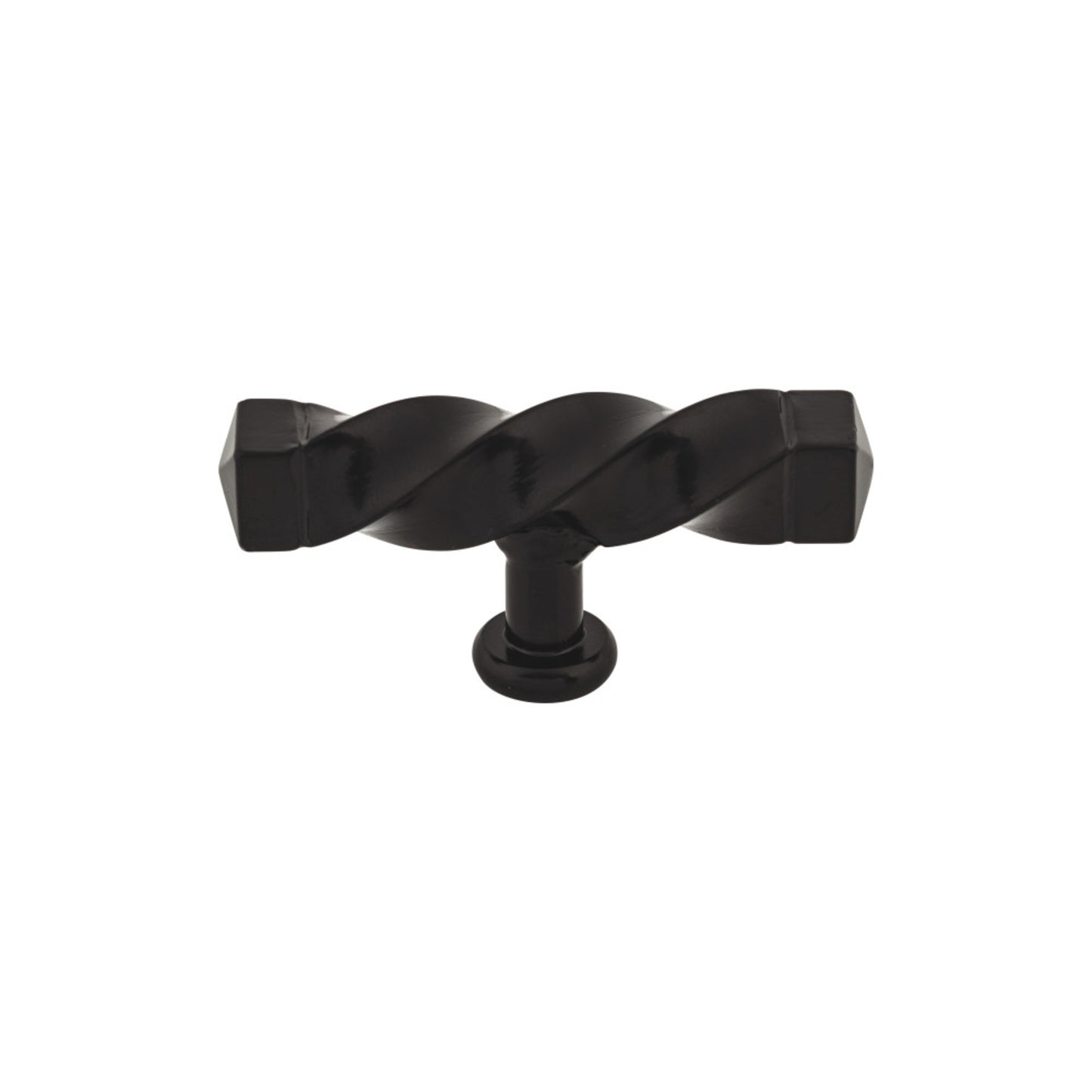 Top Knobs Square Twist Bar Knob - Patina Black