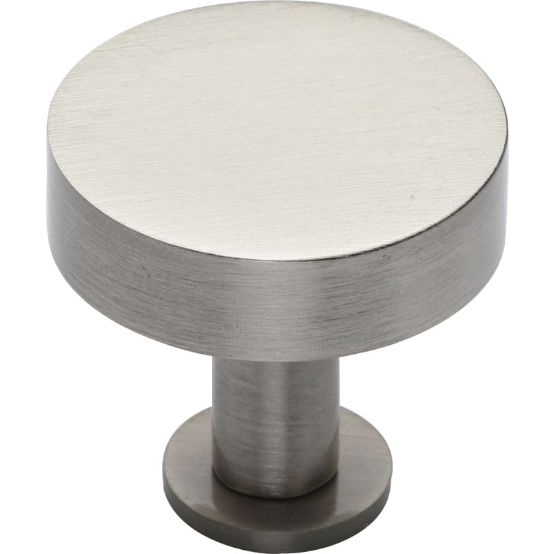 Knurled Disc Cabinet Knob with Rosette