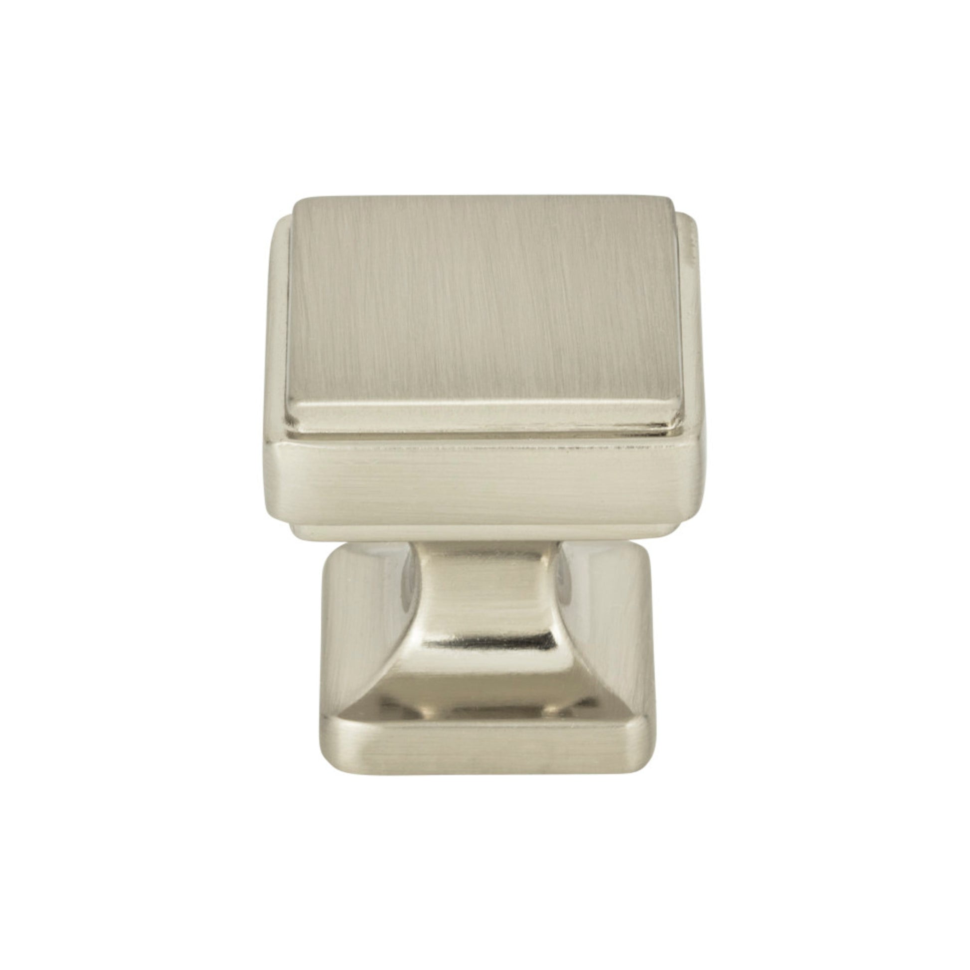 Atlas Kate Square Knob - 1 1/8" - Brushed Nickel