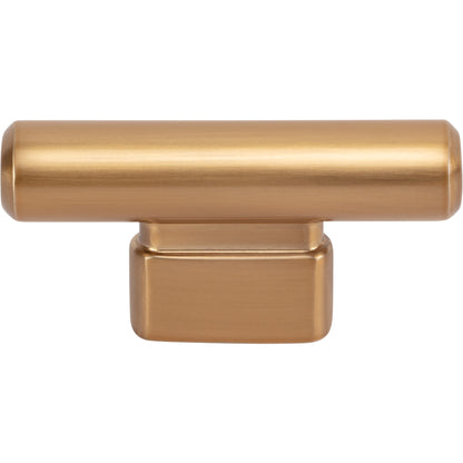Atlas Holloway Bar Knob - Brushed Nickel