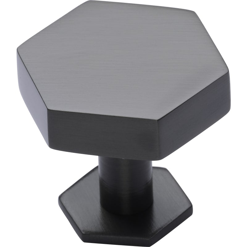 Modern Hex Cabinet Knob with Rosette
