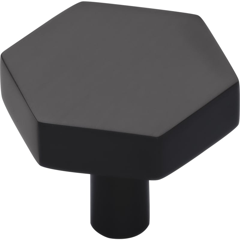 Ashley Norton Modern Hex Cabinet Knob - 1 1/2" Dia. - Black