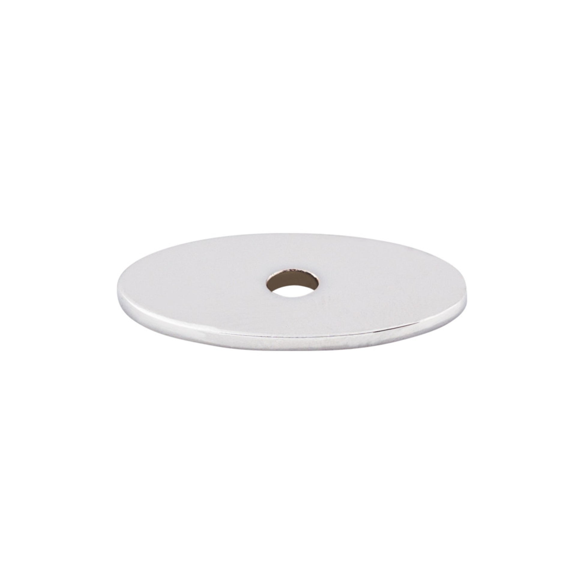 Top Knobs Oval Knob Backplate - Polished Chrome