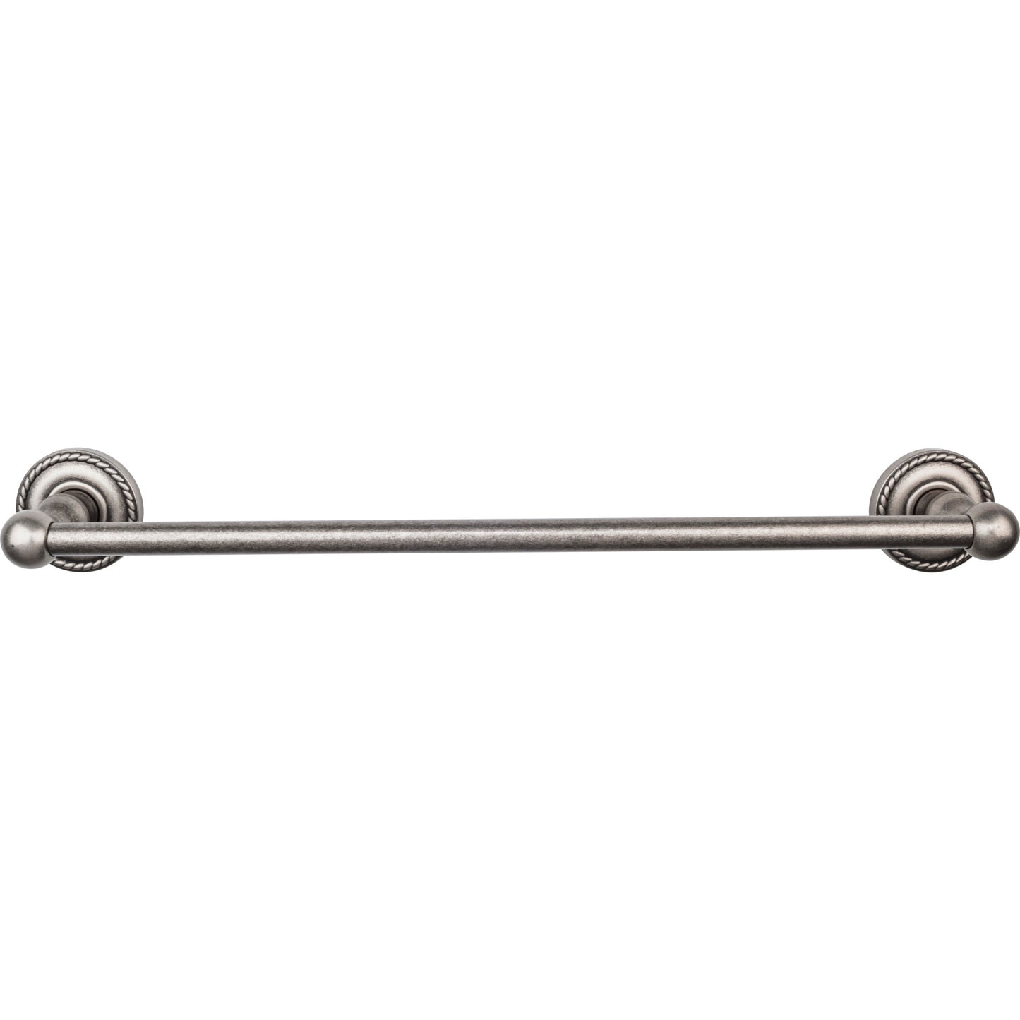 Top Knobs Top Bath (R) Edwardian Bath Single Wall Mounted  Towel Bar - 18" CTC - Antique Pewter