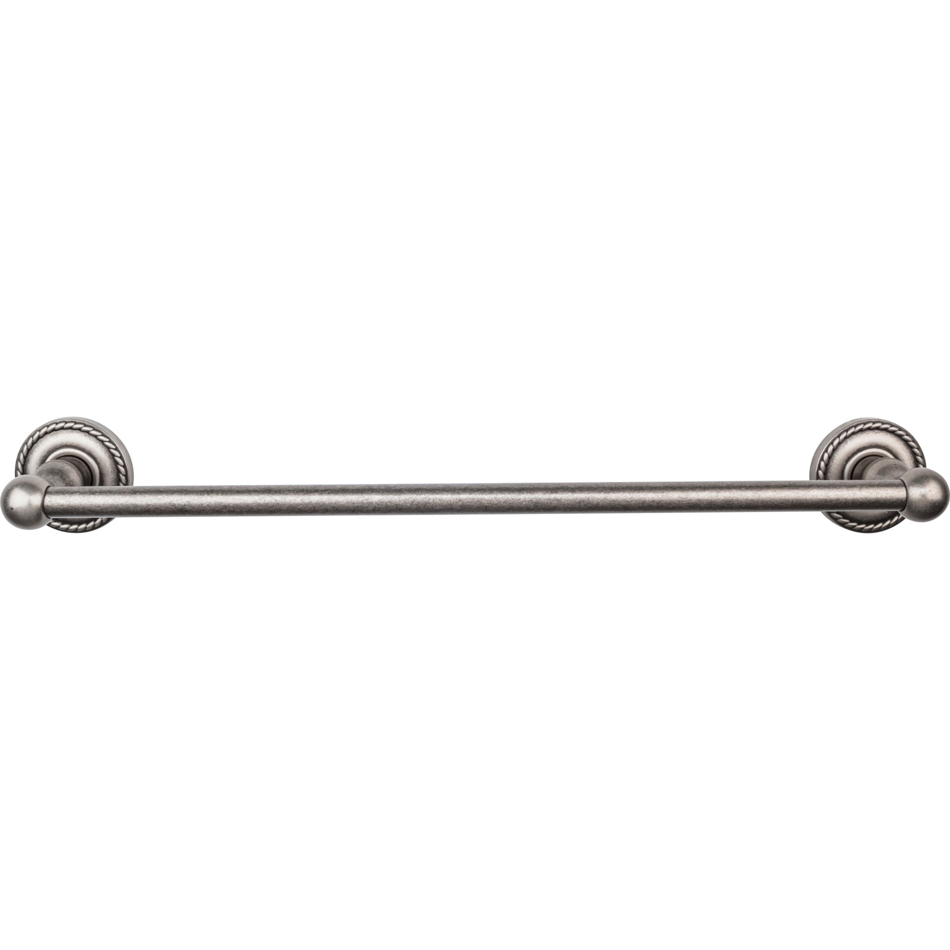 Top Knobs Top Bath (R) Edwardian Bath Single Wall Mounted  Towel Bar - 18" CTC - Antique Pewter