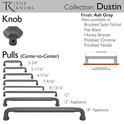 Top Knobs Dustin Length Geometric Knob