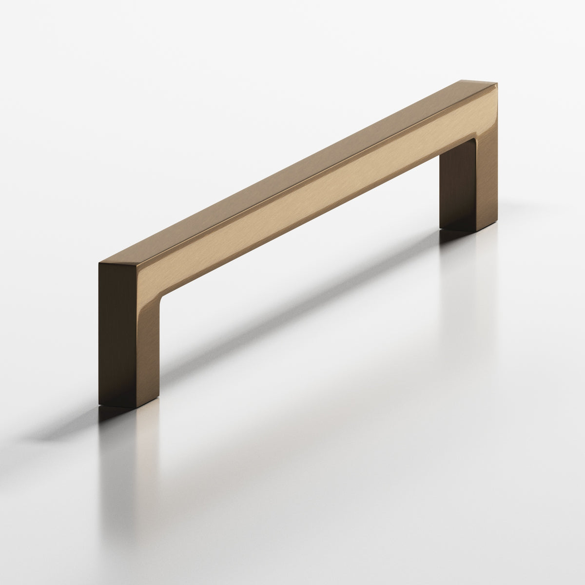 Colonial Bronze 667 Rectangular Pull with Rectangular Legs - Light Statuary Bronze