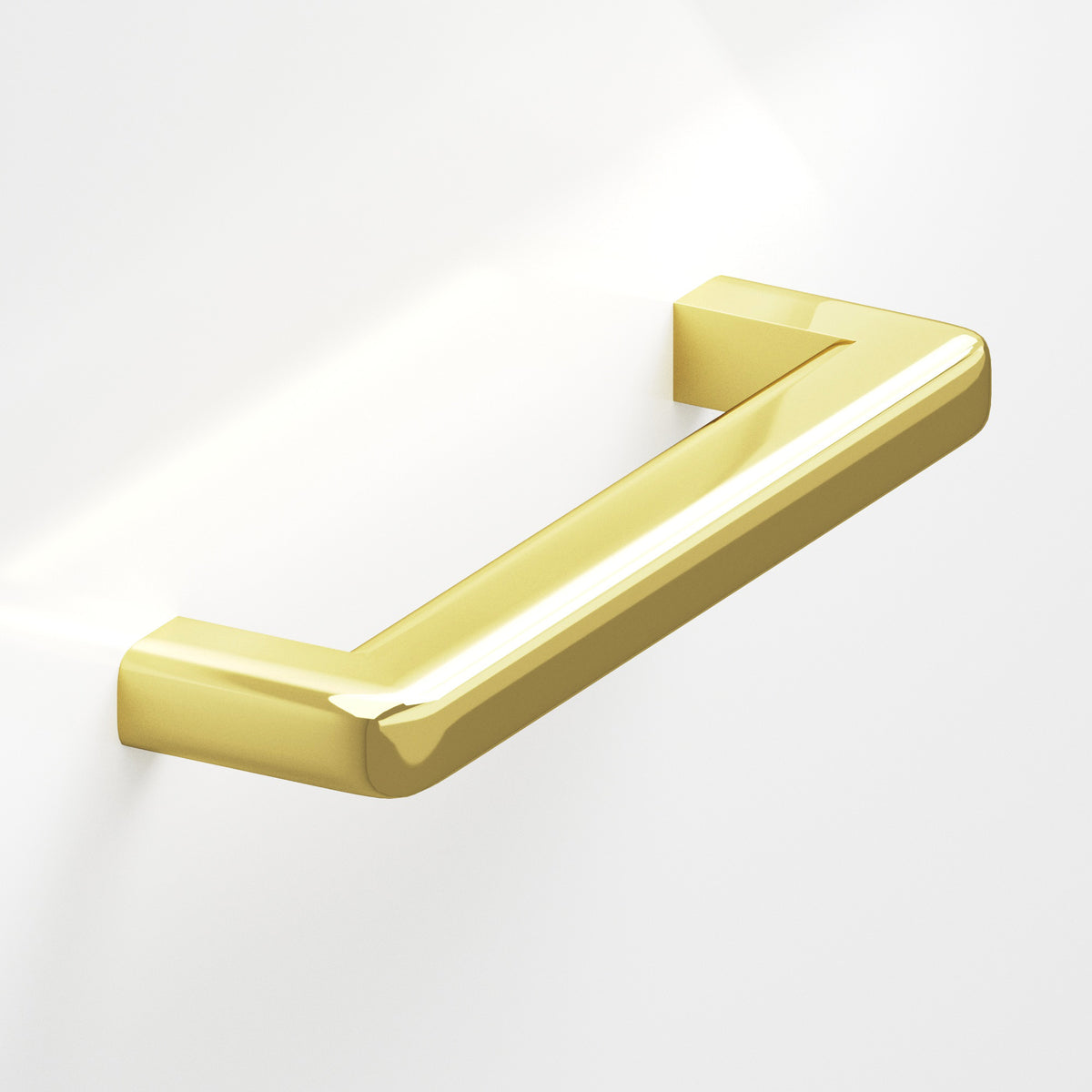 Colonial Bronze 780 Square Pull with Rounded Back and Radiused Edges - Polished Brass