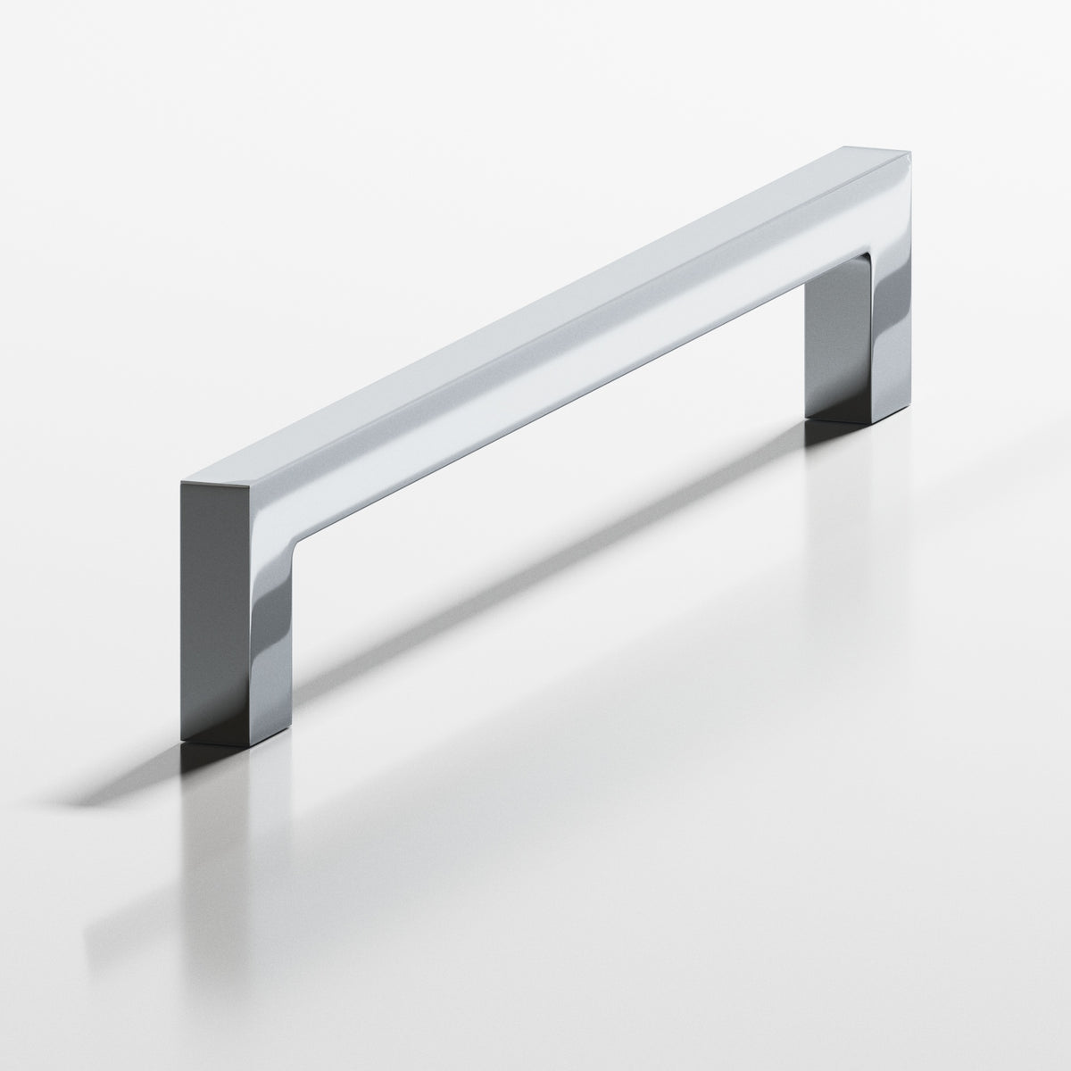 Colonial Bronze 667 Rectangular Pull with Rectangular Legs - Polished Chrome