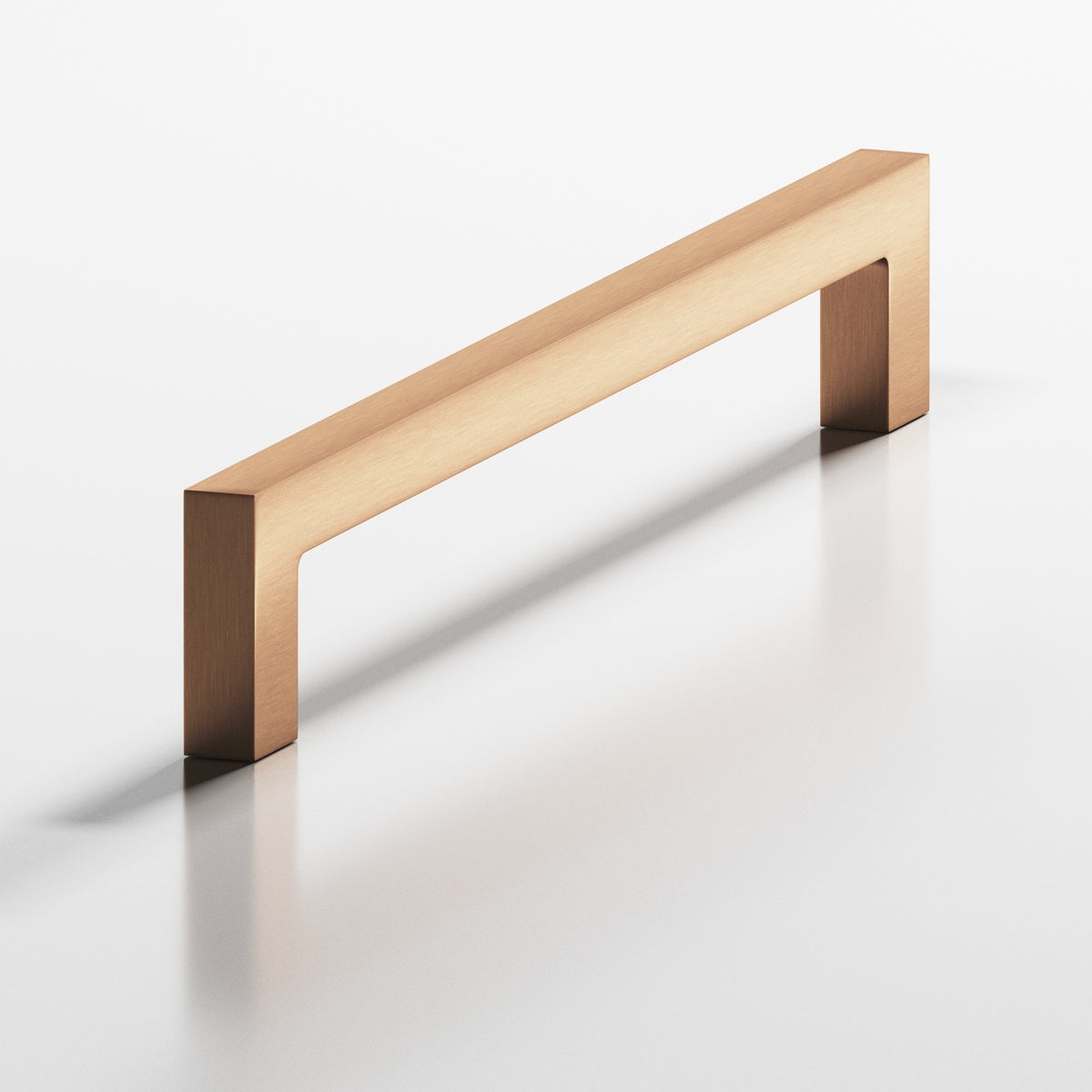 Colonial Bronze 667 Rectangular Pull with Rectangular Legs - Satin Bronze