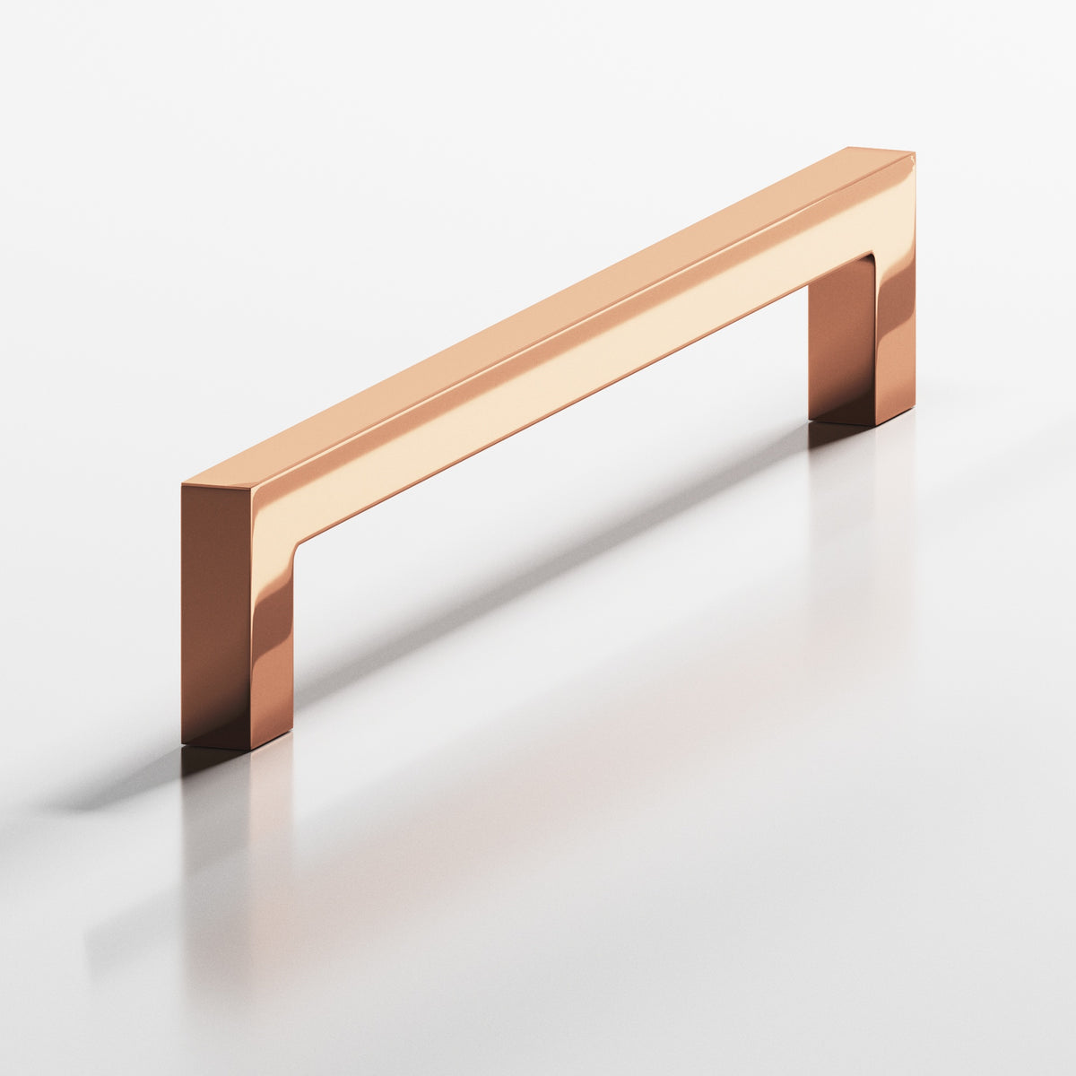 Colonial Bronze 667 Rectangular Pull with Rectangular Legs - Polished Copper