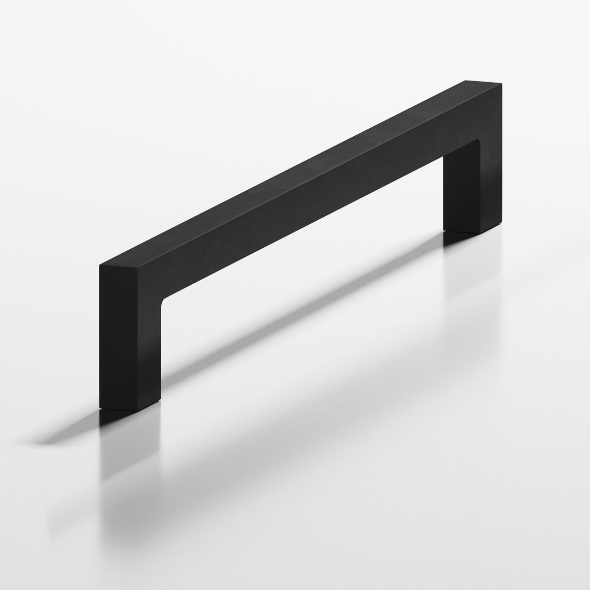 Colonial Bronze 667 Rectangular Pull with Rectangular Legs - Matte Satin Black