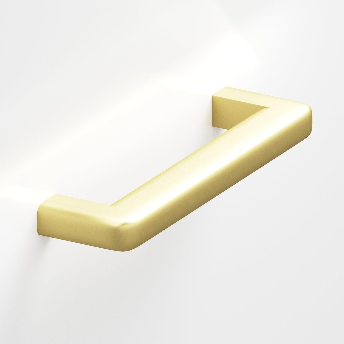 Colonial Bronze 780 Square Pull with Rounded Back and Radiused Edges - Matte Satin Brass