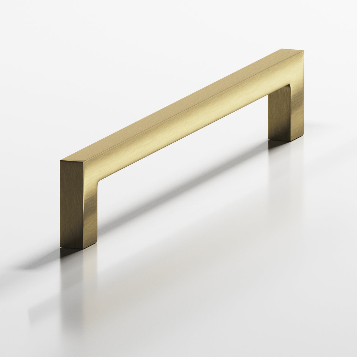 Colonial Bronze 667 Rectangular Pull with Rectangular Legs - Antique Brass