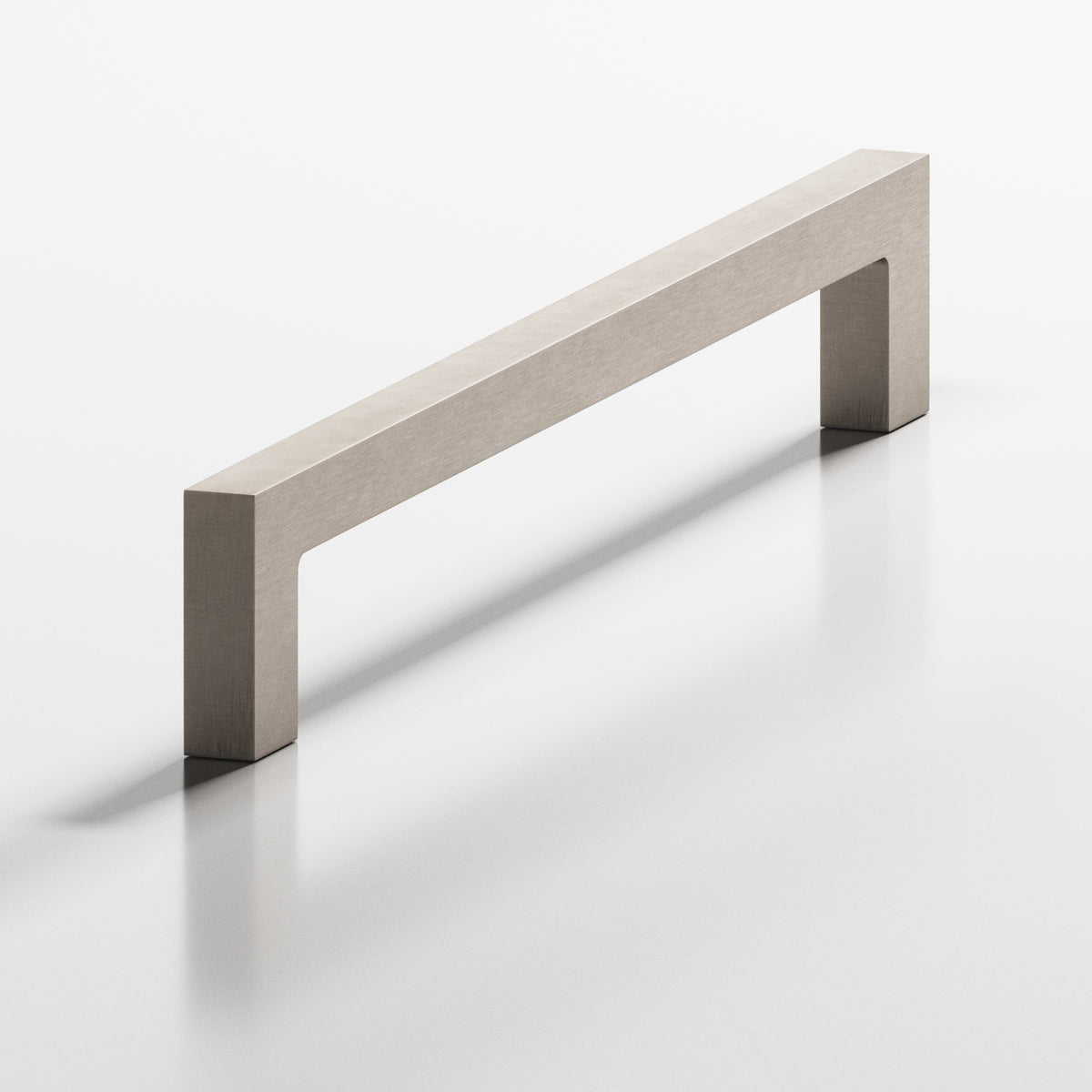 Colonial Bronze 667 Rectangular Pull with Rectangular Legs - Matte Satin Nickel