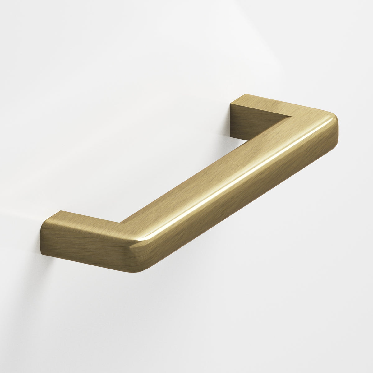 Colonial Bronze 780 Square Pull with Rounded Back and Radiused Edges - Antique Brass