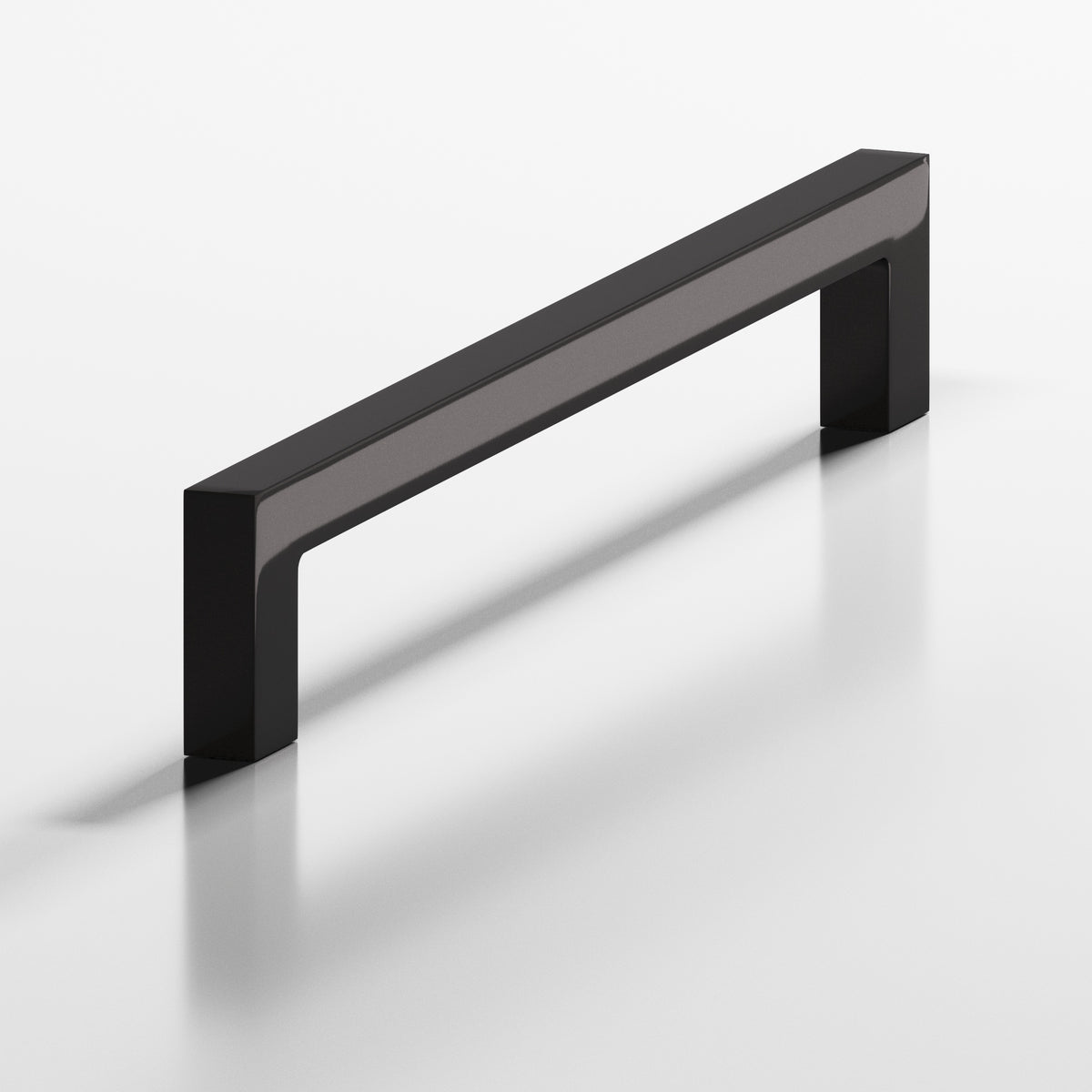 Colonial Bronze 667 Rectangular Pull with Rectangular Legs - Satin Black