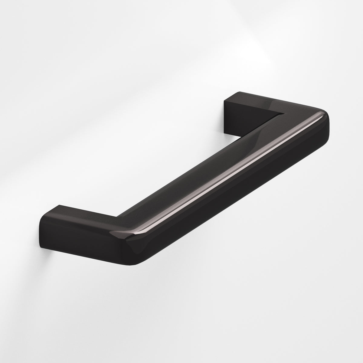 Colonial Bronze 780 Square Pull with Rounded Back and Radiused Edges - Satin Black