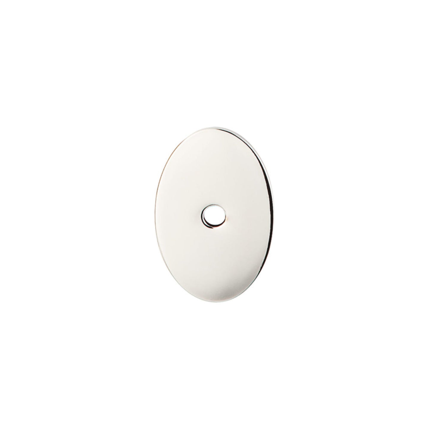 Top Knobs Oval Knob Backplate - 1" - Brushed Satin Nickel