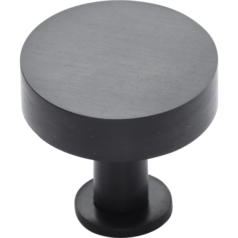 Knurled Disc Cabinet Knob with Rosette