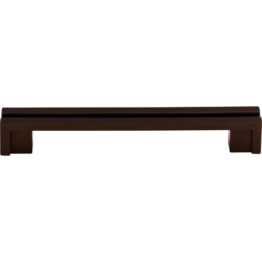 Top Knobs Flat Rail 5" Center to Center Bar Pull - Oil Rubbed Bronze