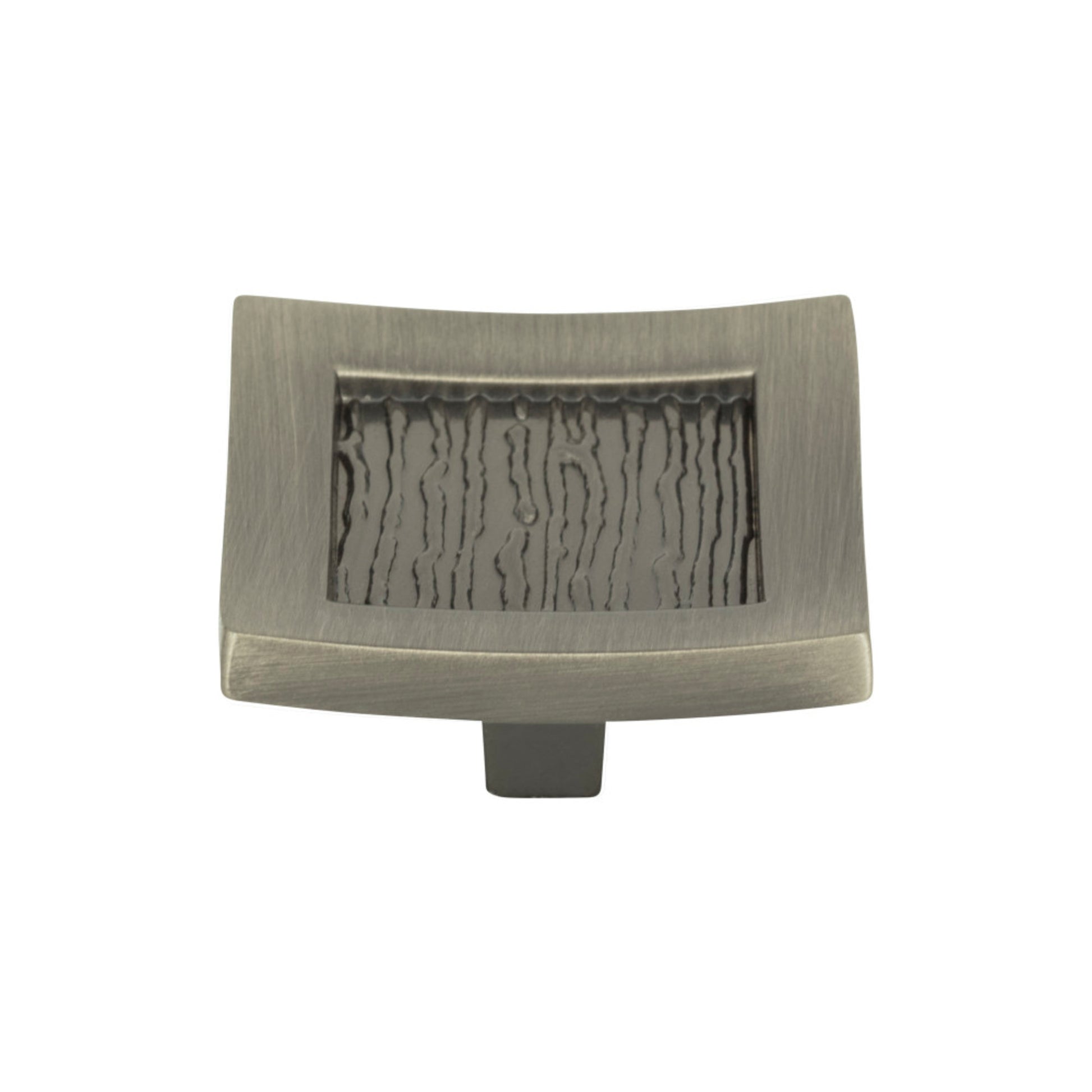 Atlas Primitive Square Knob - Brushed Nickel