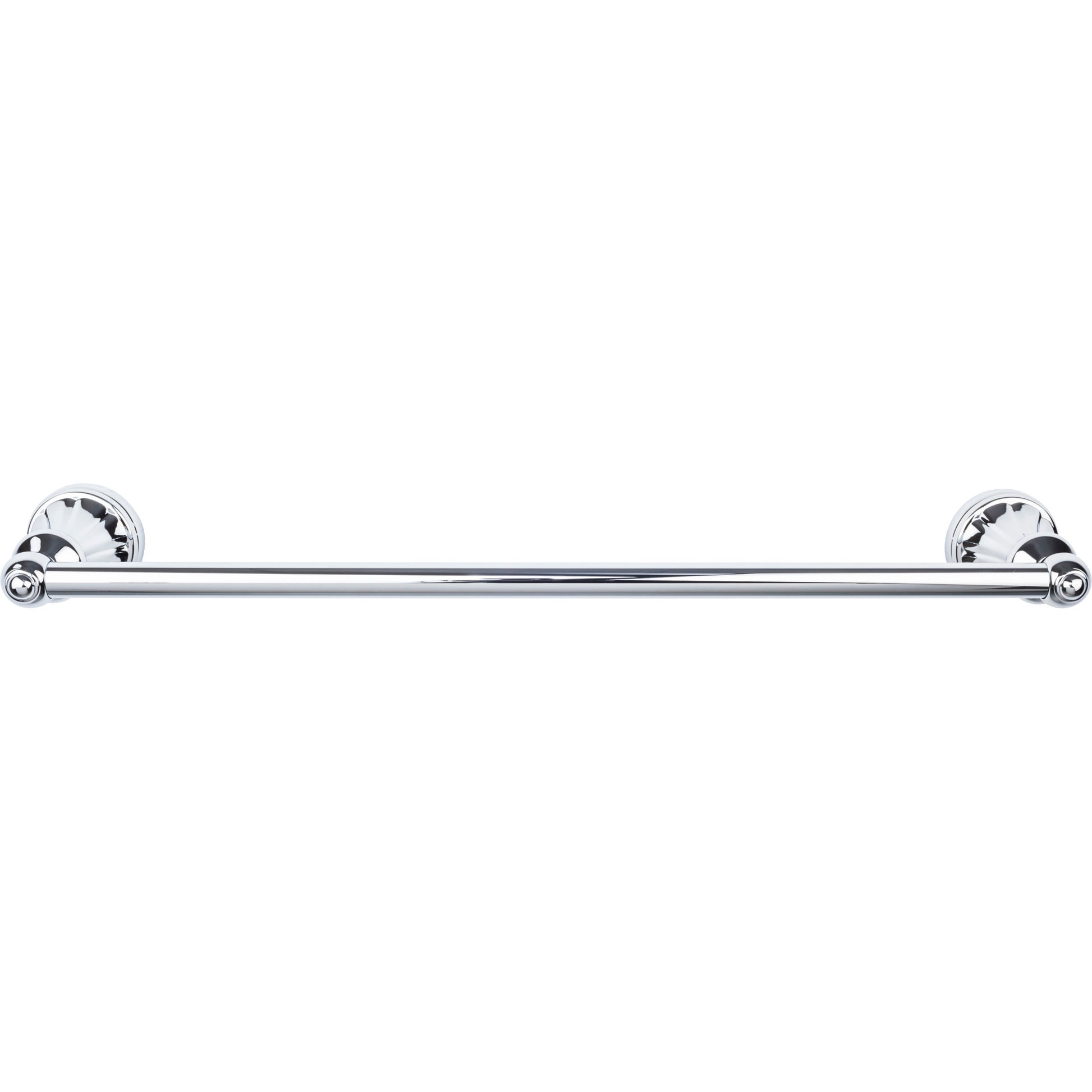 Top Knobs TOP BATH (R) Hudson Bath Single 26 1/4" Wall Mounted  Towel Bar - Polished Chrome