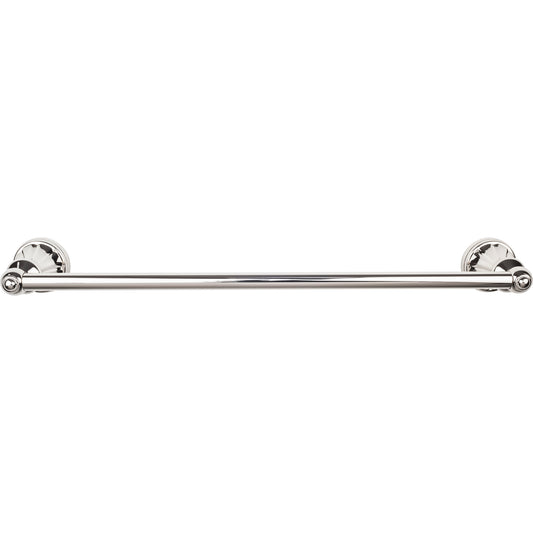 Top Knobs Top Bath (R) Hudson Bath Single Wall Mounted  Towel Bar - 18" CTC - Brushed Satin Nickel