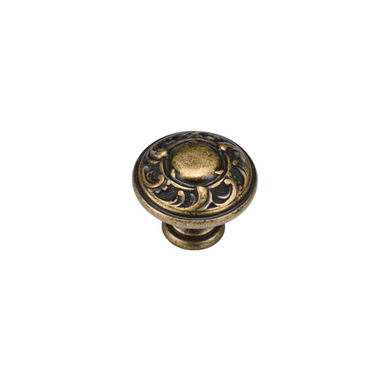 Decorated Round Cabinet Knob