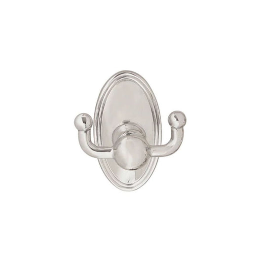 Emtek Traditional Brass Double Hook with Rosette
