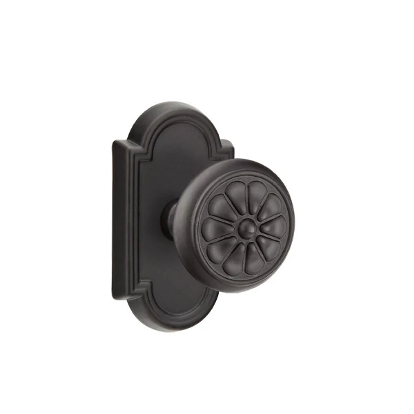 Petal Key In Knob – Flat Black Bronze