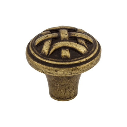 Top Knobs Celtic Round Knob - 1" Dia. - Dark Antique Brass