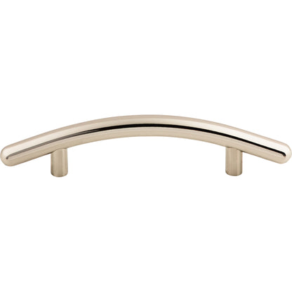 Top Knobs Curved Bar Pull - 3 3/4" CTC - Brushed Satin Nickel