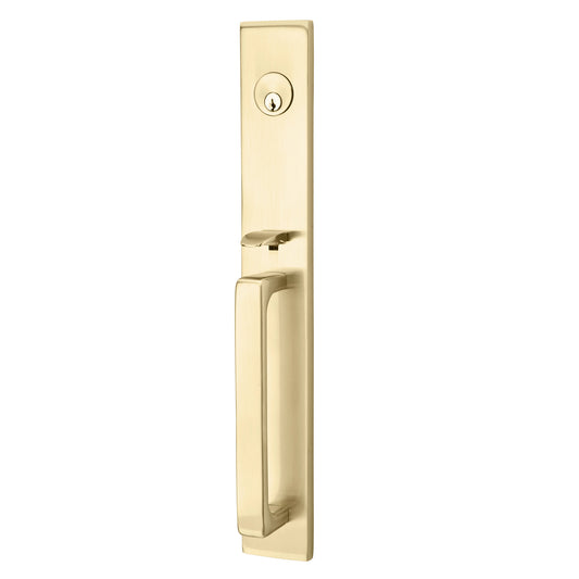 Lausanne Full Length Tubular Entry Set – Satin Brass