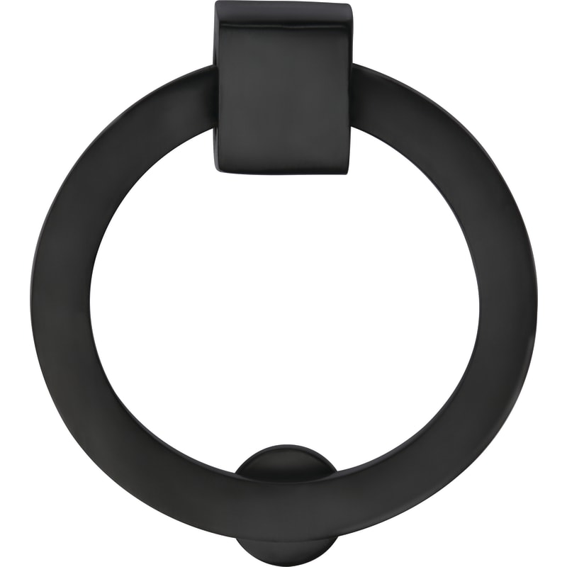 Ashley Norton Round Cabinet Drop Pull - 2 1/2" Dia. - Black