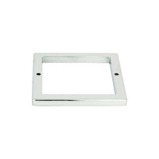 Atlas Tableau Square 3" Center to Center Pull Backplate (395) - Polished Chrome