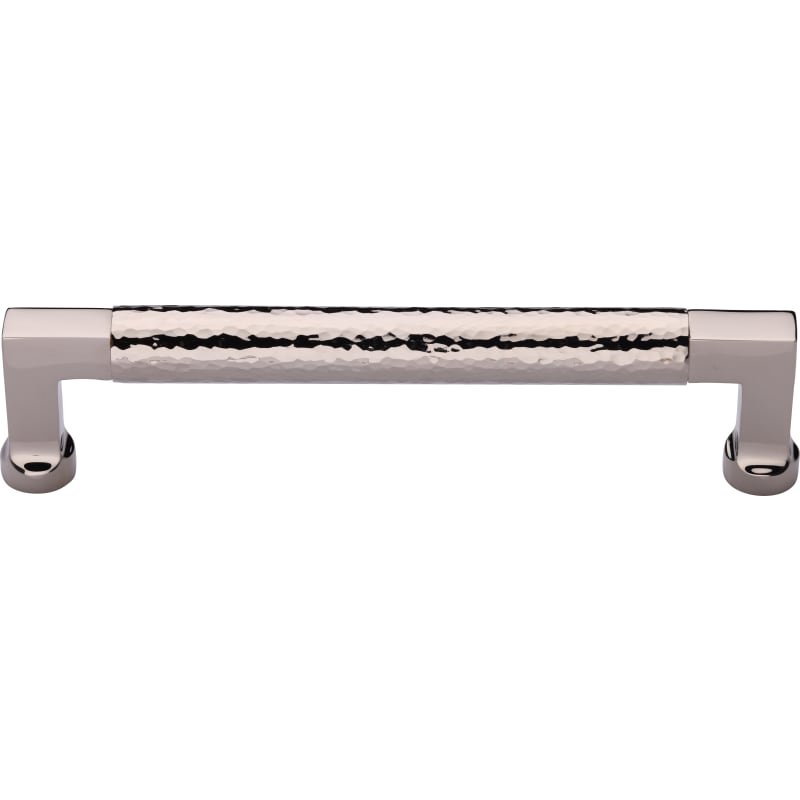 Ashley Norton Hammered Bauhaus Cabinet Pull - 10" CTC - Polished Nickel