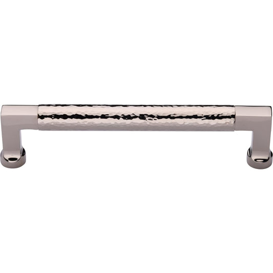 Ashley Norton Hammered Bauhaus Cabinet Pull - 10" CTC - Polished Nickel