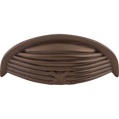 Top Knobs Ribbon & Reed Cup/Bin Pull - German Bronze
