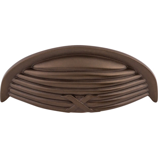 Top Knobs Ribbon & Reed Cup/Bin Pull - German Bronze