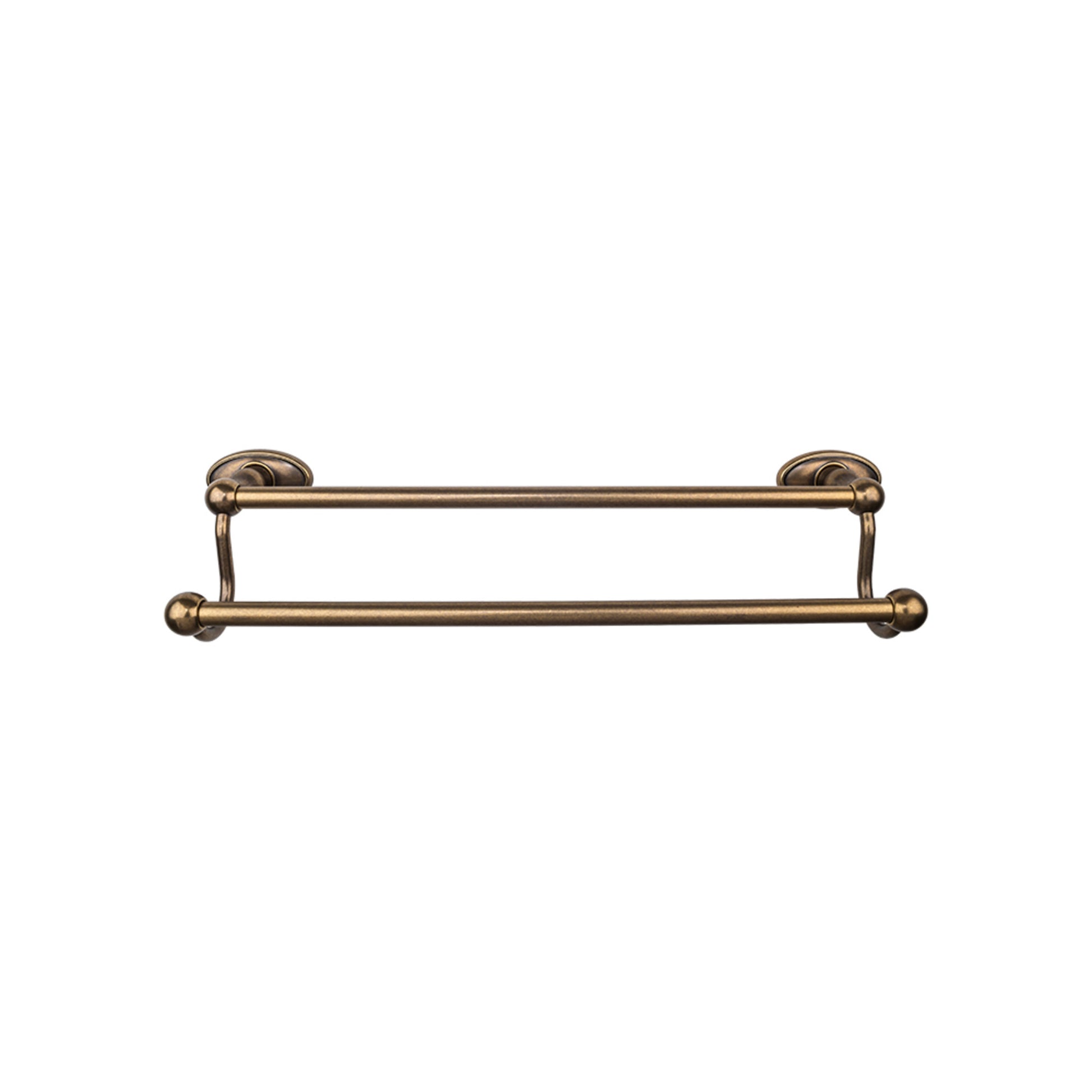 Top Knobs TOP BATH (R) Edwardian Bath Double 26 1/2" Wall Mounted  Towel Bar - German Bronze
