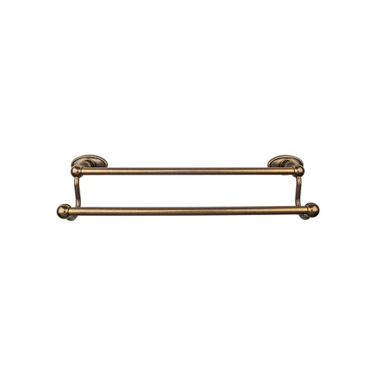 Top Knobs TOP BATH (R) Edwardian Bath Double 26 1/2" Wall Mounted  Towel Bar - German Bronze