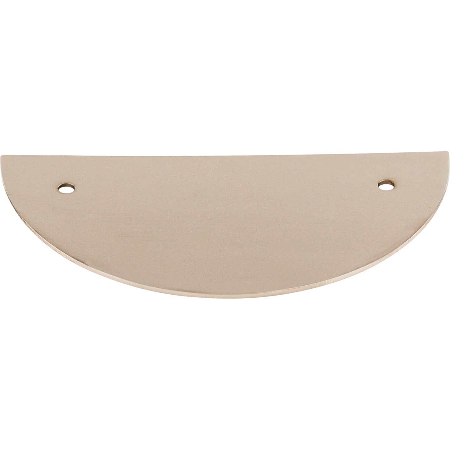 Top Knobs Half Circle 3 1/2" Center to Center Pull Backplate - Polished Nickel