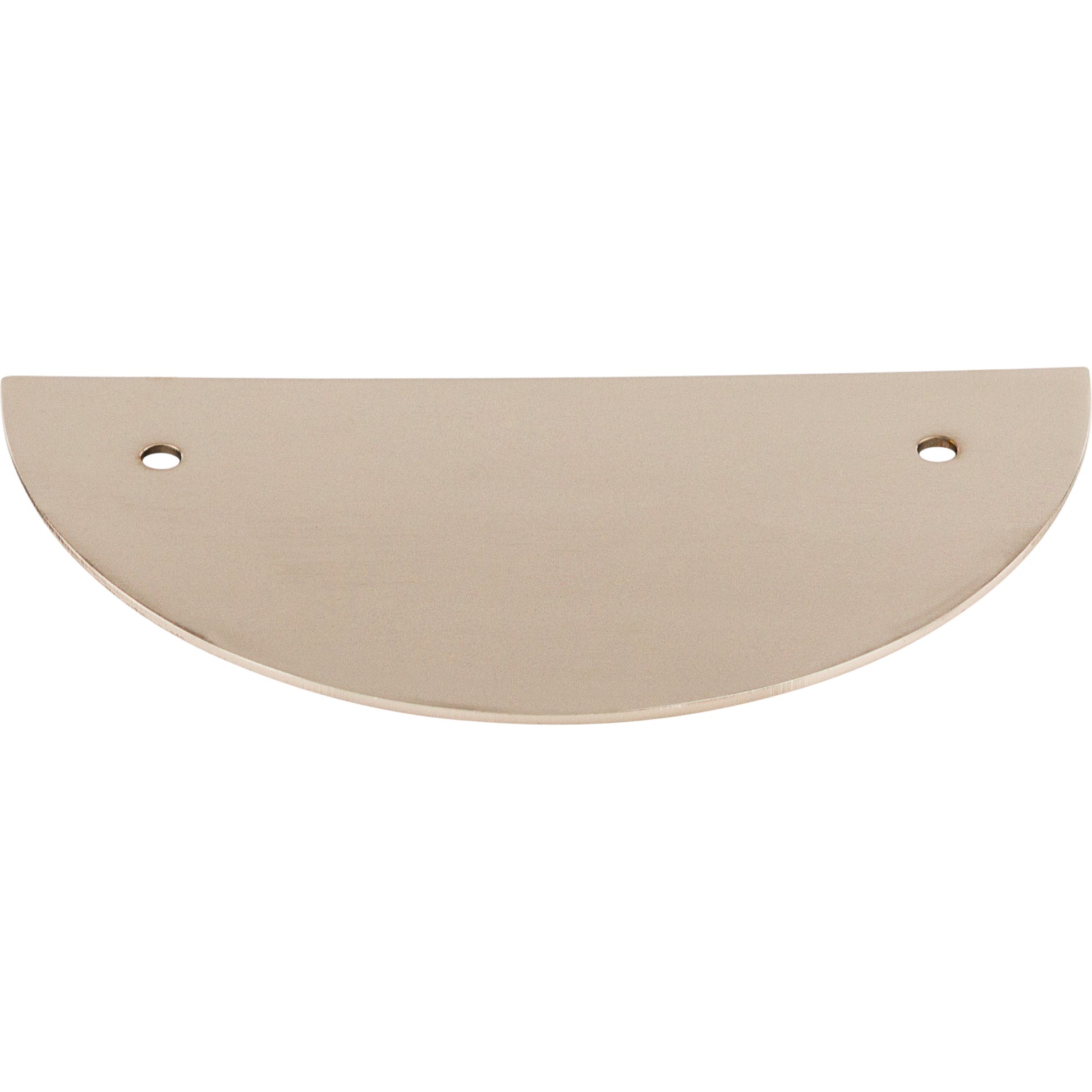 Top Knobs Half Circle 3 1/2" Center to Center Pull Backplate - Polished Nickel