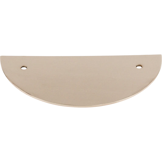 Top Knobs Half Circle 3 1/2" Center to Center Pull Backplate - Polished Nickel
