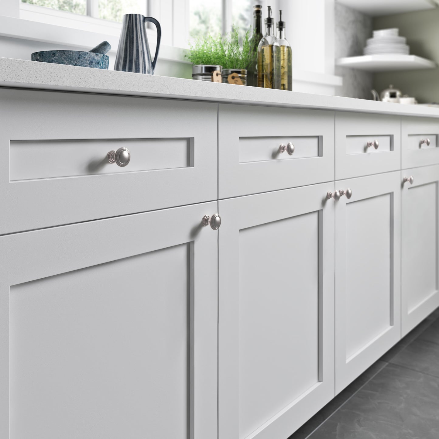 Top Knobs Reeded Diameter Round Knob