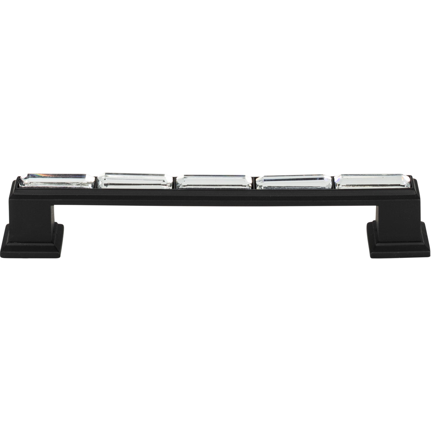 Atlas Legacy Crystal 5 1/16" Center to Center Bar Pull (342) - Matte Black